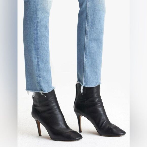 MOTHER The Mid Rise Dazzler Ankle Fray Jeans in Jackpot size 26 - Picture 16 of 16